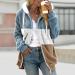 Hanxiulin Womens Fleece Plush Jacket | Warm Winter Down Coat | Casual Fashion Loose Slim Fit | XL A-Khaki - Buy Online on GoSupps.com
