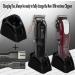 Kaynway Hair Clippers Charging Stand for Wahl Magic Clip - Professional 2 in 1 Dock Station for Senior, Designer, Sterling Cordless Clippers (Black) - Buy Online on GoSupps.com
