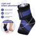 Ankle Brace for Men & Women - Compression Sleeve & Wrap for Sprained Ankle & Achilles Tendonitis - One Size Blue - Buy Online on GoSupps.com