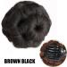 Messy Bun Hair Piece for Women Synthetic Hair Bun Chignon Clip in Ponytail Hair Extensions Flowers Style Hair Bun Claw Clip In Updo Ponytail Hairpiece for Women Fake Hair Accessories for Women Girls Brown black - Buy Online on GoSupps.com