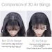 VANANA 3D Seamless Air Bangs Women Clip on Thin Hair Bangs Synthetic Invisible Hair Extension Straight Front Fringe for Daily Look (Dark Brown) - Buy Online on GoSupps.com
