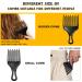 2pc Afro Comb Set - Large & Small Plastic Hair Pick for Detangling, Braid, and Styling - for Women & Men - Buy Online on GoSupps.com