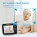 Baby Monitor with Remote Pan-Tilt-Zoom Camera  3.5 Large Display Video Baby Monitor with Camera and Audio |Infrared Night Vision |Two Way Talk | Room Temperature| Lullabies and 960ft Range (V2) - Buy Online on GoSupps.com