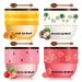 4PCS Honey Lip Balm Hydrating Honey Lip Mask Overnight Propolis Bee Lip Balm Prevention Dry and Cracked Lip Scrub Exfoliator (Honey+Strawberry+Coconut+Watermelon) Honey + Strawberry + Watermelon + Coconut