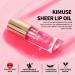 KIMUSE Sheer Lip Oil - Hydrating Lip Plumper Gloss for Dry Lips - Pink Tinted Lip Care with High Shine Finish - Buy Online on GoSupps.com