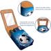 Travel Lipstick Organizer Case - Portable Makeup Bag with Mirror - Blue Ocean Football Water S702b1ctth - Shop Stylish & Functional Makeup Storage - Buy Online on GoSupps.com