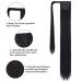 SEIKEA 35 Inch Clip in Ponytail Extension - Long Straight Synthetic Hairpiece for Women - Black (Pack of 1) - Buy Online on GoSupps.com