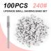 Rolybag 100pcs Sanding Bands Nail Drill Bits - 240 Grit Extreme Fine for Acrylic Nails & Gel - Professional Manicure & Pedicure | Zebra Pattern - Buy Online on GoSupps.com