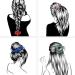 REJOL 100Pcs Elastic Hair Scrunchies for Women - Mixed Colors and Patterns for All Hair Types - Fashionable Matching Accessories - Buy Online on GoSupps.com