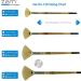 ZEM White Hog Bristle Stiff Fan Brush Set - Sizes 2, 4, 6, 8 - Buy Online on GoSupps.com