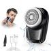 Electric Shaver Mini Electric Shaver Electric Razor Men Mini Shaver for Men Barber Supplies Electric Beard Trimmer Mini Razor for Men Valentines Gifts for Husband/Boyfriend/Men(Tarnish)