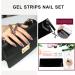 Semi Cured Gel Nails Strips ZAHRVIA 20 Stickers Nail Wraps Soft Self-Adhesive Gel Nail Stickers Salon-Quality Gel Nail Strips for Nails Manicure Nail Wraps UV/LED Lamp Required Light Purple - Buy Online on GoSupps.com