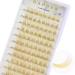 DAODER Lash Clusters Brown DIY Eyelash Extension 96pcs Cluster Lashes D Curl Lash Extension Natural Wispy Blonde Eyelash Clusters Clear Band Individual Lashes (Brown Lash Cluster 007)