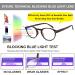 EYEURL 4-Pack Small Round Reading Glasses - Blue Light Blocking TR90 Eyeglasses for Men & Women - Neck Hanging 1.5x Readers - Buy Online on GoSupps.com