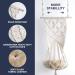 Macrame Cat Hammock Bed with Cushion - Boho Cat Hanging Bed for Wall, Ceiling, Window - Includes Hanging Kit - Cute Cat Furniture and Decor - Buy Online on GoSupps.com