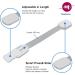 Child Safety Strap Locks - 10 Pack - Childproof Cabinet Locks & Straps - Adhesive Baby Proofing Cabinet Lock Door Lock for Kids Safety (White) - Buy Online on GoSupps.com