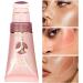 Blush with Applicator | Moisturizing Velvet Liquid Blush for Cheeks Compact Coutouring Cheeks Blush for Oil Skin for Gathering Dating Traveling Home Working Welts 06 - Buy Online on GoSupps.com