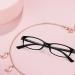 TJUTR Fashion Fake Glasses for Women | Non-Prescription Blue Light Blocking Y2K Cosplay Eyewear | TB22512-V17 Black Frame - Buy Online on GoSupps.com