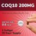 CoQ10 200 mg, with Extra Virgin Olive Oil, High Absorption CoQ10 Ubiquinone, Max Potency Heart & Cellular Energy Support, Powerful Antioxidant, Easy to Swallow, Once Daily, 30 Softgels 30 Count (Pack of 1) - Buy Online on GoSupps.com