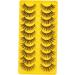 MAGICLULU Lash Strips 40 Pairs Fake Eyelashes Lash Bulk Natural Eyelashes Bulk Lashes Bulk Eyelashes Individual Lashes Human Hair Extensions Makeup Supplies 3d Extend Artificial Imitation - Buy Online on GoSupps.com
