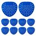 WOBBLO Urinal Deodorant Screen | Air Freshener Natural Urinal Mat Multifunctional Safe for Bathrooms Bathrooms Homes Hotels Blue (10 Pieces)