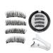 3PC 4 Magnetic Eyelashes Natural Eyelash Tape Without Glue Eyelashes Can Be Reused Best False Eyelashes (Size : KS01-4White)