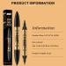 Eyebrow Pencil 2 in 1 Dual-ended Liquid Eyebrow Pen Waterproof & Long Lasting Smooth Liquid Eyeliner Pen Four-tip Brow Pencil for Women Makeup Light Coffee - Buy Online on GoSupps.com