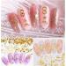 AKOAK 200Pcs 3D Star and Moon Rivets Nail Art Decor Professional Nail Sticker Accessories - Buy Online on GoSupps.com
