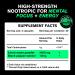 Lions Mane Mushroom Capsules - Powerful Nootropic for Brain Support & Focus - 100 Fruiting Bodies - Memory & Energy Booster - Buy Online on GoSupps.com
