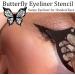 Butterfly Eyeliner Stencil Winged Eyeliner Stamp Reusable and Flexible Eyeliner Stamp Tool Suitable for Makeup Beginners for Winged Look (2Pcs) - Buy Online on GoSupps.com