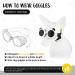 Shop Panda Style UV Glasses for Small Dogs | Eye Protection & Comfort | Windproof & Anti-Fitting Cat Glasses - Buy Online on GoSupps.com