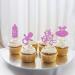 24Pcs Oh Baby Girl Cupcake Topper Glitter Dress / Rubber Nipple / Feeding Bottle Cupcake Picks Gender Reveal Party Welcome Baby Girl / It's a Girl for Baby Shower Girls Birthday Party Supplies Pink - Buy Online on GoSupps.com