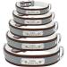 Senristar Personalized Reflective Dog Collar & Leash Set - Custom Engraved with Name Tag for Small to XL Dogs & Cats - Brown 3.0 cm Width - Buy Online on GoSupps.com