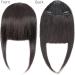 Bangs Hair Clip in Bangs Human Hair Bangs 3 Clips In Black Blunt Cut Fringe Hair Piece Natural Black Blonde Bang 8" Clip In Hair Extensions Bangs Hair Clip(#2) - Buy Online on GoSupps.com