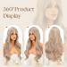 Shop Fine Ashblonde Long Curly Wigs with Ponytail - 65 cm Synthetic Party & Cosplay Hair for Women - Buy Online on GoSupps.com