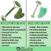 Charmlily Jade & Ice Roller + Gua Sha Massager Tool Set for Face & Eyes - Reduce Wrinkles, Puffiness, and Migraine Pain Relief - 3 in 1 Cold Facial Stone - Buy Online on GoSupps.com