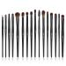 Jessup brush set make-up brush eye brush set 16 pieces of eyeshadow brush make-up brush set cosmetic brush make-up brush eye makeup brushes synthetic hair black t272 b-16 parts