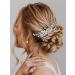 Catery Rhinestone Bridal Hair Comb - Silver Wedding Hair Piece for Women and Girls - Buy Online on GoSupps.com