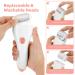 Nicebirdie Professional Electric Foot Callus Remover - Rechargeable File Feet Scrubber Pedicure Kit (White & Pink) - Buy Online on GoSupps.com