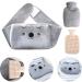 Tarkdak heat bottle belts koala cozy hot water bottle 1l with cover rubber heating platform heating belt with soft waist fluffy for children adults