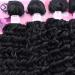 Frelyn Deep Wave Curly Synthetic Hair Weave Bundles 16-20 Inches Black - 4 Pack | High Heat Resistant Soft Fiber - Buy Online on GoSupps.com