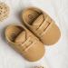Baby First Walking Shoes Sneakers | Anti-Slip Oxford Loafer Flats | Toddler PU Leather Shoes (0-6 Months) - Brown - Buy Online on GoSupps.com