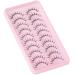 Geeneiya 02A 3D Mink Eyelashes Pack - 10 Pairs Natural Look Fluffy Individual Cluster Extension Lashes - Buy Online on GoSupps.com