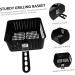 Toddmomy 2 Pcs Square Baking Basket Air Fryer Mesh Basket Wire Mesh Fry Basket Chip Frying Metal Baskets Fried Food Basket Air Fry Basket Snack Basket Electric Storage Basket Carbon Steel 38X22.8CMx2pcs Blackx2pcs - Buy Online on GoSupps.com