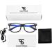 Suertree Blue Light Filter Reading Glasses - Anti-Tear Hinge 1.00x Unisex Computer Glasses for Eye Protection & Enhanced Reading - Buy Online on GoSupps.com