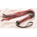 Adam & Eve Scarlet Couture Bondage Diamond Whip | Vegan Leather | 14 Long Strips, Red/Black - Buy Online on GoSupps.com