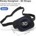 2 Pcs Adjustable Black Eye Patches for Adults - Medical Eye Patch for Amblyopia Strabismus & Post-Surgery Recovery - Buy Online on GoSupps.com