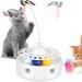 Buy Pettom 3-in-1 Interactive Cat Toy: Ball Spring & Rotating Butterfly Teaser - Automatic Fun for Kittens & Cats - International Shipping - Buy Online on GoSupps.com