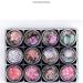 12 Colors Sparkly Chrome Powder Chunky Flakes Nail Art Sequins Manicure Decoration Nail Powder Flakes - Buy Online on GoSupps.com