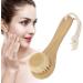 Manual Face Brush Portable Wooden Soft Bristles Cleansing Facial Brush for Facial Body Massage Cleaning Care - Buy Online on GoSupps.com